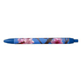 Stylo Noir Fleurs de ressort (Devant)