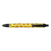 Stylo Noir Fleurs de soleil (Dos)