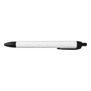 Stylo Noir Fleurs Lilac