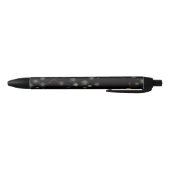Stylo Noir Fleurs multicolores sur fond noir (Bas)