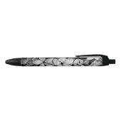Stylo Noir fleurs noir et blanc (Haut)