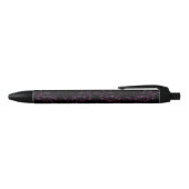 Stylo Noir Fleurs roses chaudes (Haut)