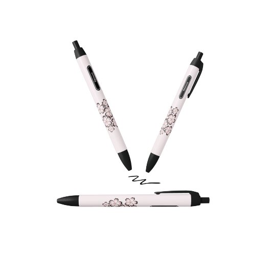 Stylo Noir Floral