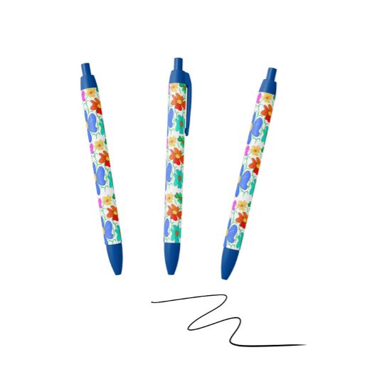 Stylo Noir Floral