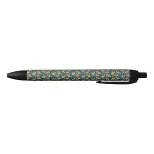 Stylo Noir Floral Arrière - plan Belle conception-46566