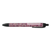 Stylo Noir Floral Bourgogne (Bas)