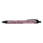 Stylo Noir Floral Bourgogne (Haut)