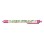 Stylo Noir Floral de demoiselle d'honneur junior (Bas)