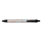 Stylo Noir Floral minimal (Dos)