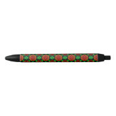 Stylo Noir Floral Modern Boho Elegant Abstract Pattern #504 (Devant)