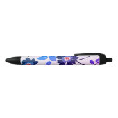 Stylo Noir Floral pourpre (Haut)