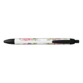 Stylo Noir Floral ressort (Dos)