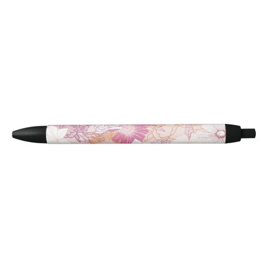 Stylo Noir Floral Sans Couture (Devant)