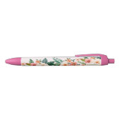 Stylo Noir Floral tropical (Haut)