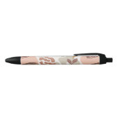 Stylo Noir Florale botanique minimale (Haut)