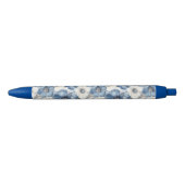 Stylo Noir Flore bleu blanc denim (Devant)