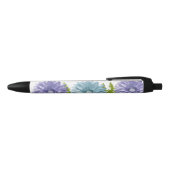 Stylo Noir Flore bleu Gerbera Fleurs marguerites (Haut)