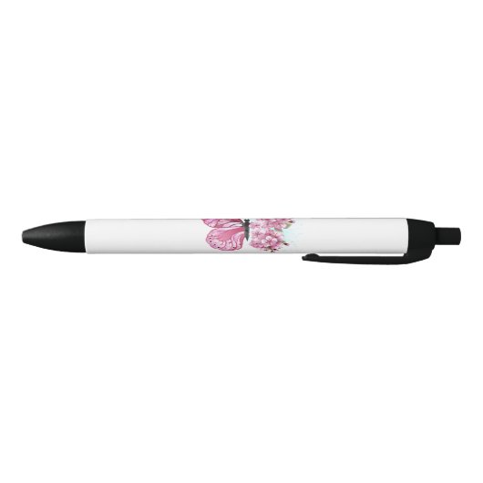 Stylo Noir Flower Butterfly (Bas)
