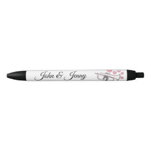 Stylo Noir Flugelhorn Musicien Personnalisé Mariage Faveur Ca