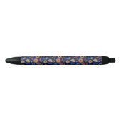 Stylo Noir Folk Rustique Floral (Devant)