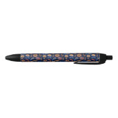 Stylo Noir Folk Rustique Floral (Bas)
