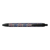 Stylo Noir Folk Rustique Floral (Dos)
