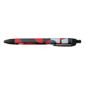Stylo Noir Formes géométriques rouges (Bas)