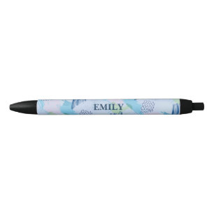 Stylo Noir Formes géométriques Spirales Et Lignes