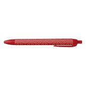 Stylo Noir Fractale de carrés ondulés rouges (Bas)