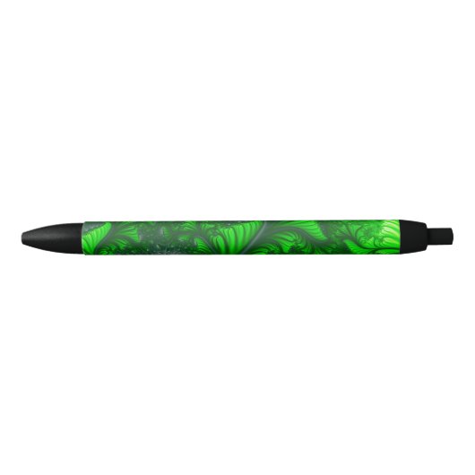 Stylo Noir fractale de la jungle (Devant)