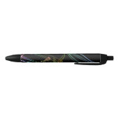 Stylo Noir Fractale de trompette abstraite (Bas)