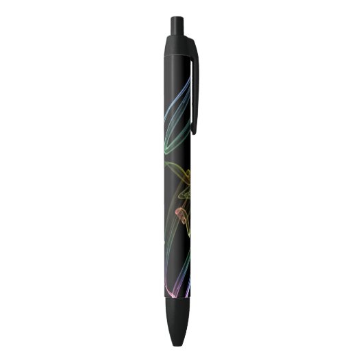 Stylo Noir Fractale de trompette abstraite (Bas (Vertical))