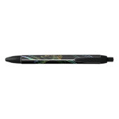 Stylo Noir Fractale de trompette abstraite (Dos)