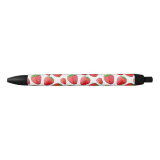 Stylo Noir Fraise d'aquarelle