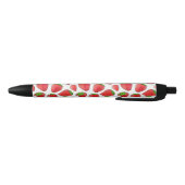 Stylo Noir Fraise d'aquarelle (Bas)