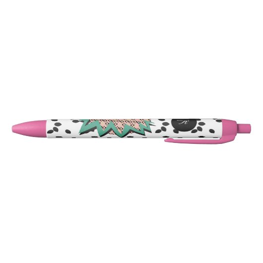 Stylo Noir Fruit de pastèque Fruit vert rose Nom noir (Bas)