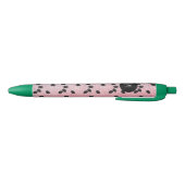 Stylo Noir Fruits de pastèque Parties scintillant Faux rose (Bas)