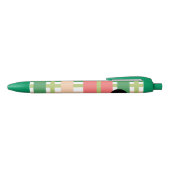 Stylo Noir Fruits de pastèque Plaid vert rose (Haut)