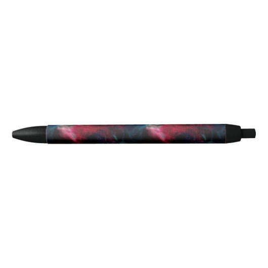 Stylo Noir fumée rose et bleue abstraite (Devant)
