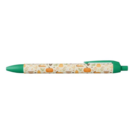 Stylo Noir Fun Orange Fall Motif (Haut)