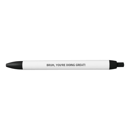 Stylo Noir Funny Bruh Pen  (Devant)