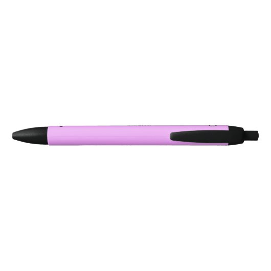 Stylo Noir Futur Infirmière Stethoscope Pastel Purple Nom (Dos)