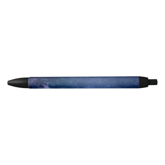 Stylo Noir Galaxy brillante étoile Ciel scintillant étoiles (Devant)