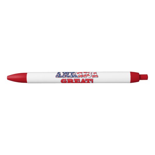 Stylo Noir Garder l'Amérique grand Trump 2020 (Devant)