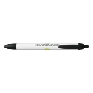 Stylo Noir Gardez le calme et transcrivez