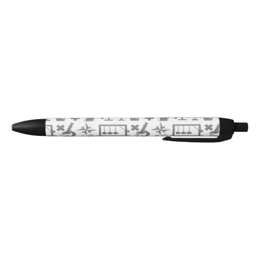 Stylo Noir Geek scientifique Motif Nerd (Bas)