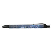 Stylo Noir Gémeaux transparents (Haut)