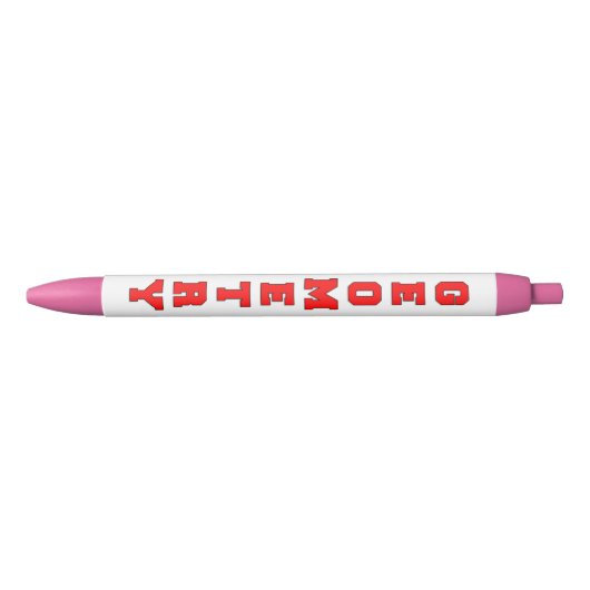 Stylo Noir Géométrie (Devant)