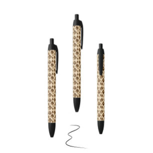 Stylo Noir Géométrie Terreuse