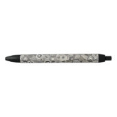Stylo Noir Géométries en nuances de gris (Devant)